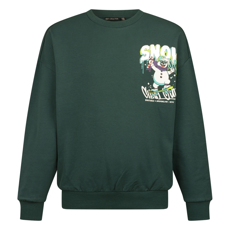 Unlocked 3117451 W10531 sweatshirts Groen donker