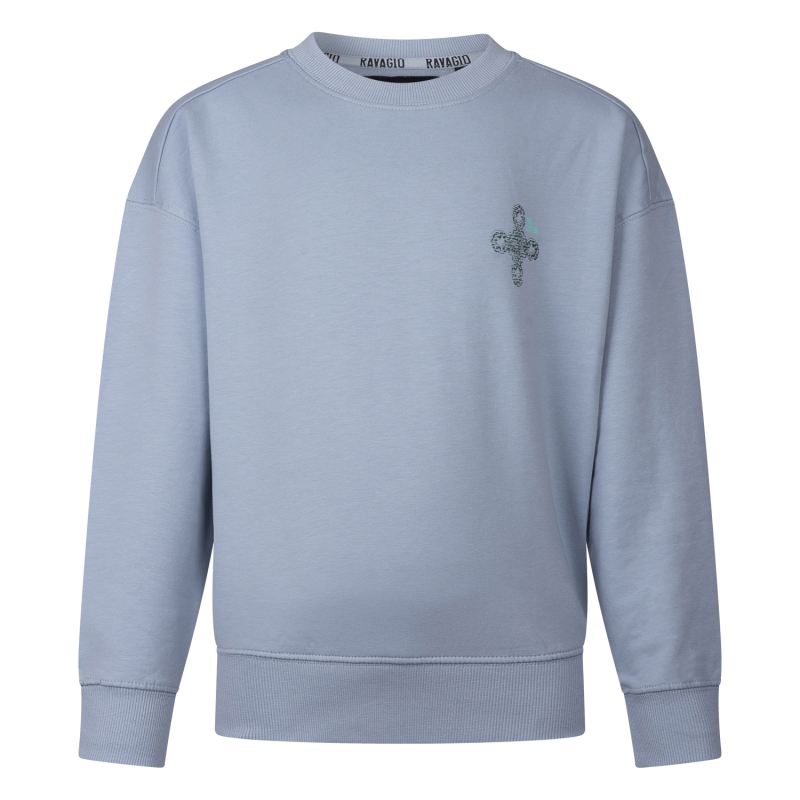 Ravagio Angro Z10239 sweatshirts Pastel blauw