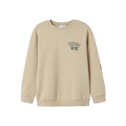 name it NKMNOLEN LS NREG SWEAT BRU jongens sweatshirt Brown
