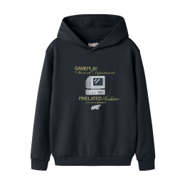 name it NKMLARS LS NREG SWEAT WH BRU jongens sweatshirt Black