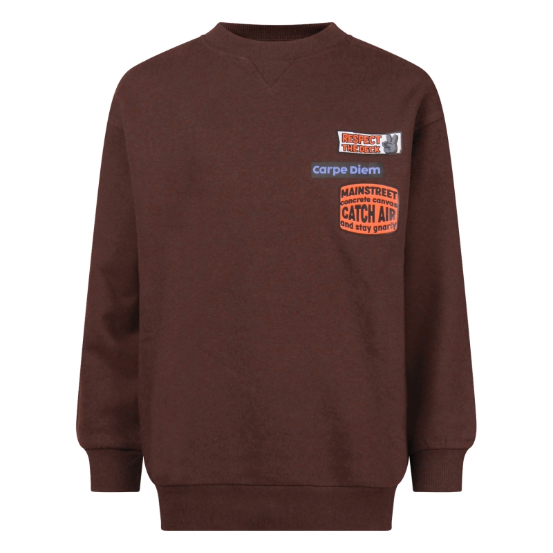 Unlocked Orvar W20245 sweatshirts Bruin donker