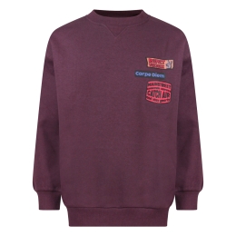 Unlocked Orvar W20245 jongens sweatshirt Aubergine