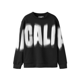 name it NKMTROY LS NREG SWEAT BRU jongens sweatshirt Black