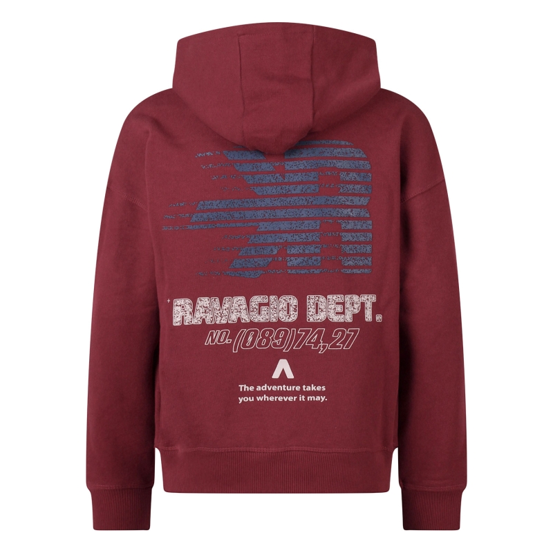 Ravagio Baxter W20213 sweatshirts Wijnrood