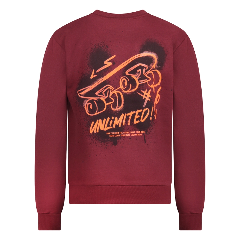 Unlocked 544113 W20542 sweatshirts Wijnrood