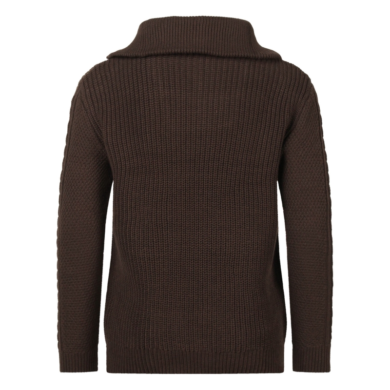 Unlocked 3317300 W20336 pullover Bruin donker