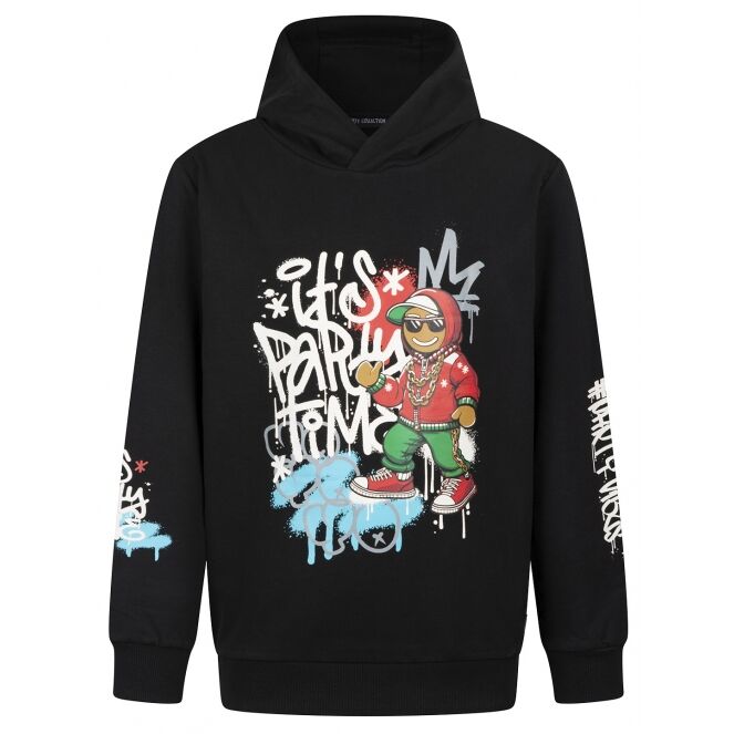 Unlocked Unlocked 3117450 W10530 Zwart 02.BLACK.W25 Unlocked 3117450 W10530 Jongens sweatshirt Zwart bestel je online bij www.bertusmode.nl/