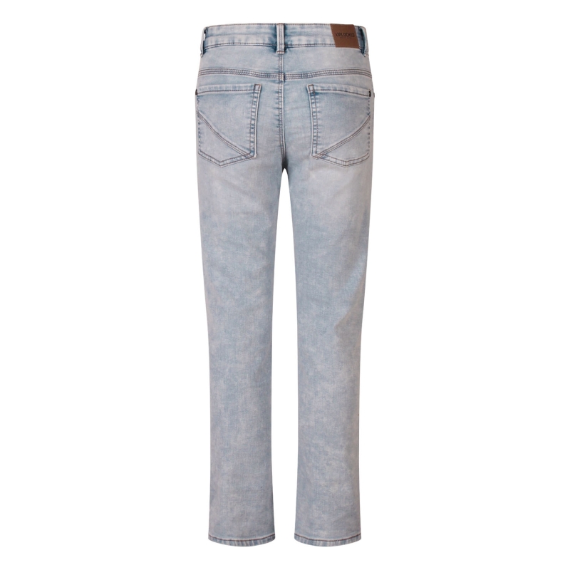 Unlocked 506329B Z10612 lange broeken Denim licht gebleekt