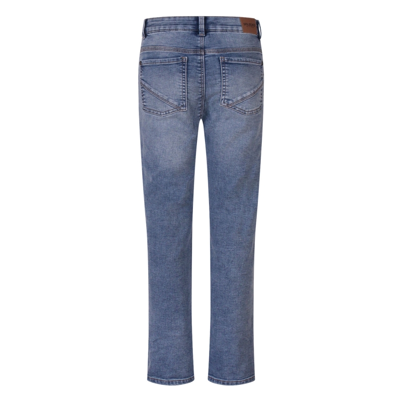 Unlocked 506329B Z10612 lange broeken Denim licht gebleekt