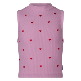 D-zine Asenny hart Z10297 meisjes singlet Rose