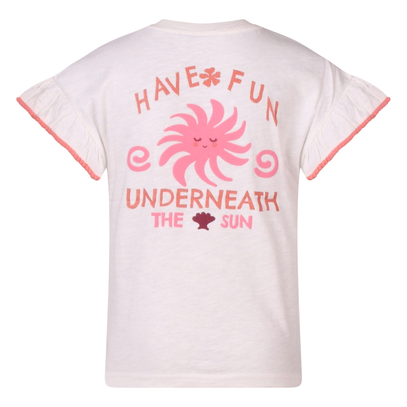 Persival Bloom Z10319 t-shirts korte mouw Ecru