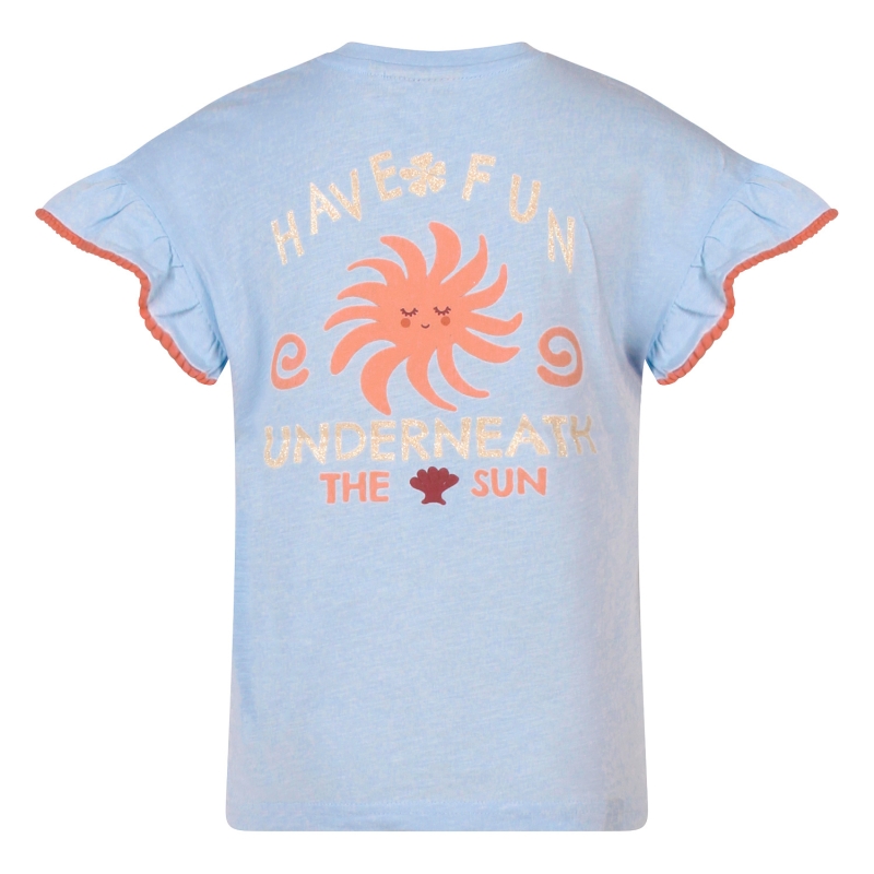 Persival Bloom Z10319 t-shirts korte mouw Blauw licht