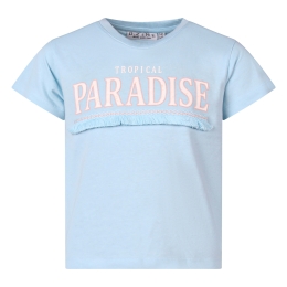 D-zine Emily Z10337 meisjes T-shirt korte mouw Blauw licht