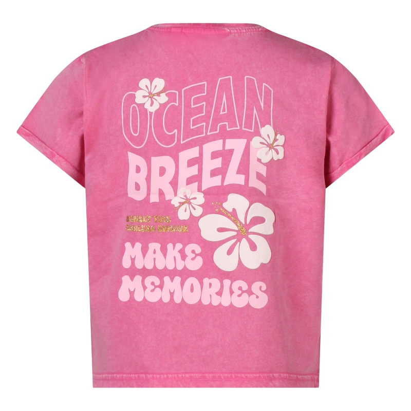 D-zine Marte Z10316 t-shirts korte mouw Rose