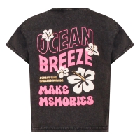 D-zine Marte Z10316 t-shirts korte mouw Zwart