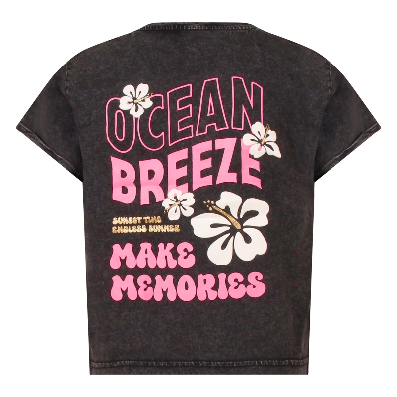 D-zine Marte Z10316 t-shirts korte mouw Zwart