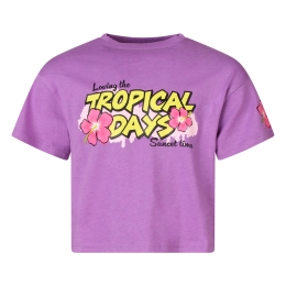 D-zine Real Z10318 meisjes T-shirt korte mouw Lila