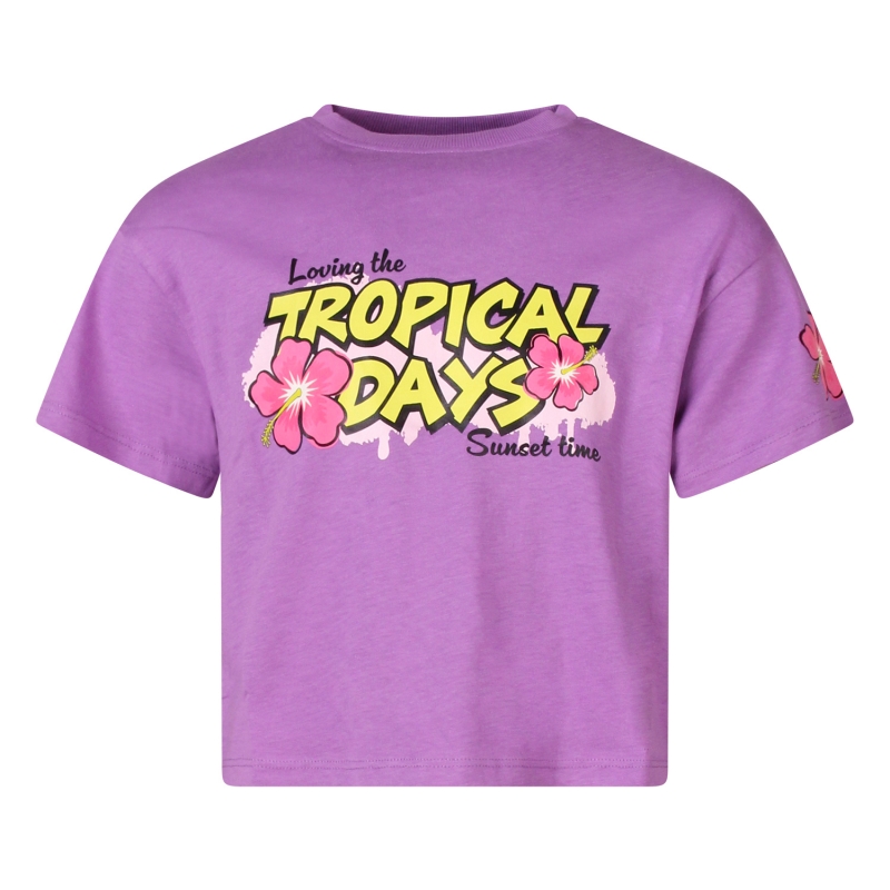 D-zine Real Z10318 t-shirts korte mouw Lila