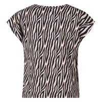 D-zine Stella aop Z10315 t-shirts korte mouw Zwart