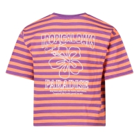 D-zine Tropical Z10320 t-shirts korte mouw Lila