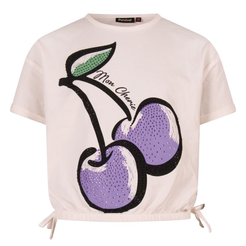 Persival 3210601 Z10004 t-shirts korte mouw Ecru