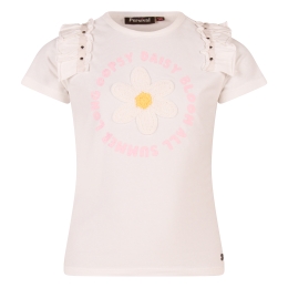 Persival 3210602 Z10007 meisjes T-shirt korte mouw Ecru