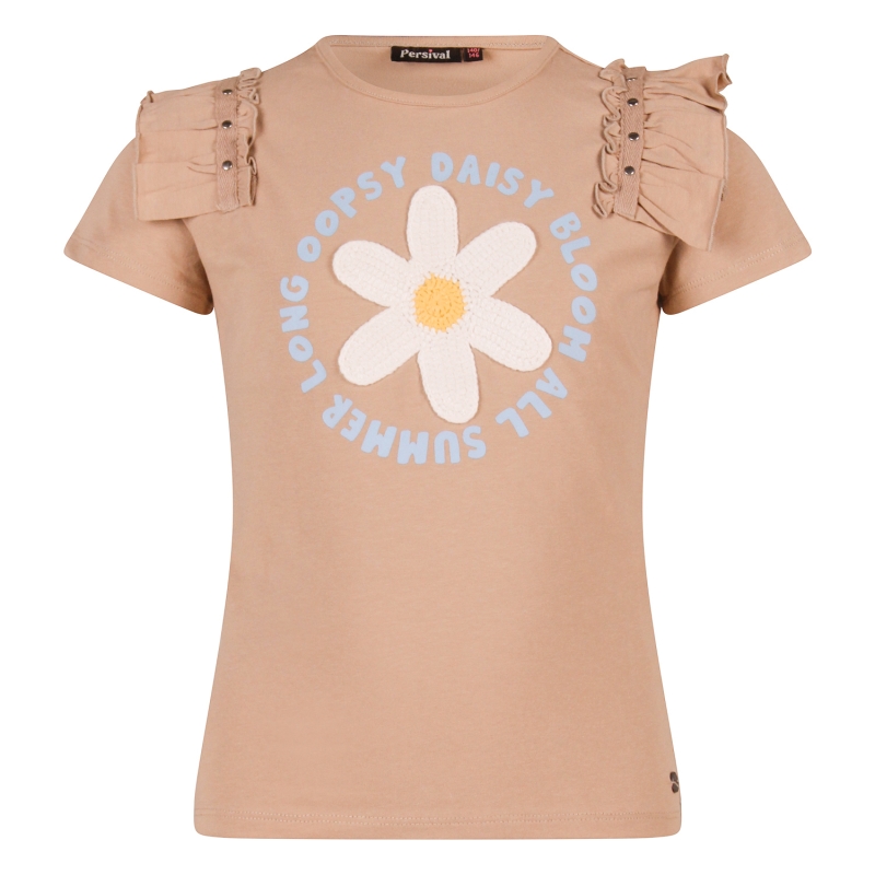 Persival 3210602 Z10007 t-shirts korte mouw Zand