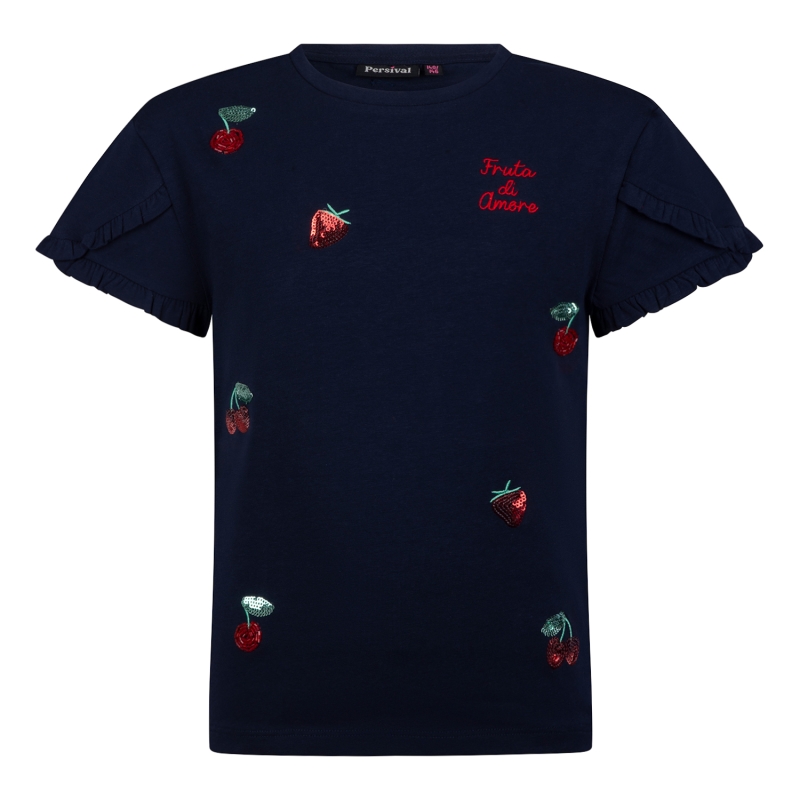 Persival 3210604 Z10010 t-shirts korte mouw Marine