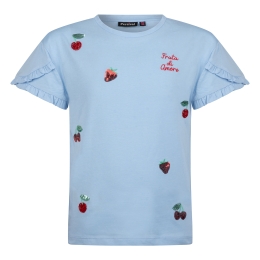 Persival 3210604 Z10010 meisjes T-shirt korte mouw Blauw licht