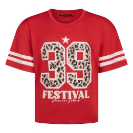 Persival 3210606 Z10021 meisjes T-shirt korte mouw Rood