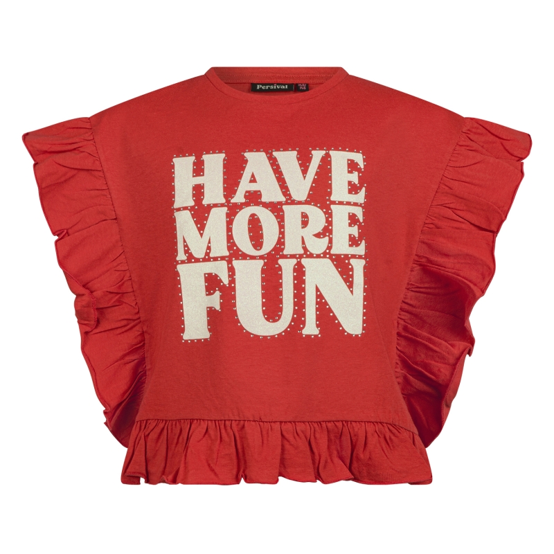 Persival 3210608 Z10028 t-shirts korte mouw Rood