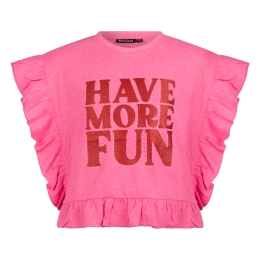 Persival 3210608 Z10028 meisjes T-shirt korte mouw Rose fel