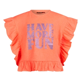 Persival 3210608 Z10028 meisjes T-shirt korte mouw koraal neon