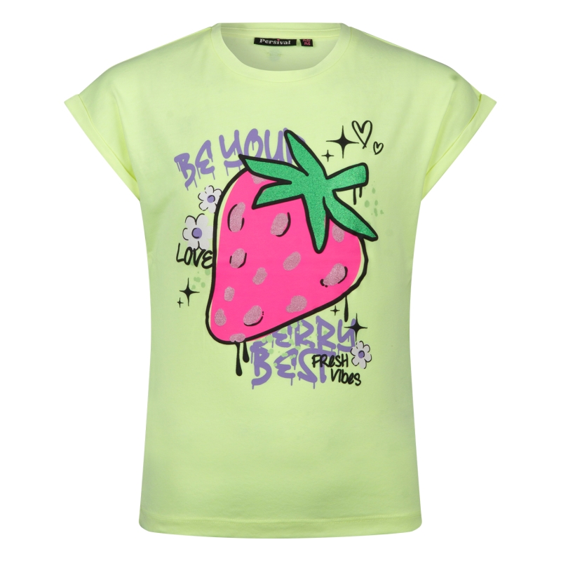 Persival 3210609 Z10029 t-shirts korte mouw Geel fel