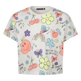 Persival 3210610 Z10030 meisjes Meisjes T-shirt korte mouw Ecru