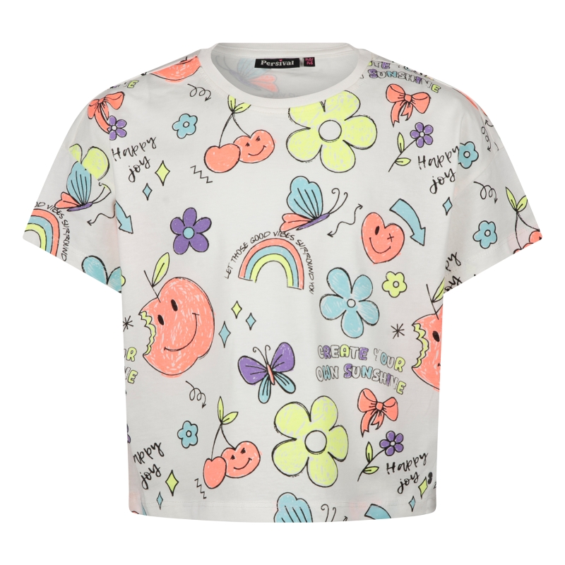 Persival 3210610 Z10030 t-shirts korte mouw Ecru