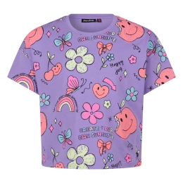 Persival 3210610 Z10030 meisjes Meisjes T-shirt korte mouw Lila