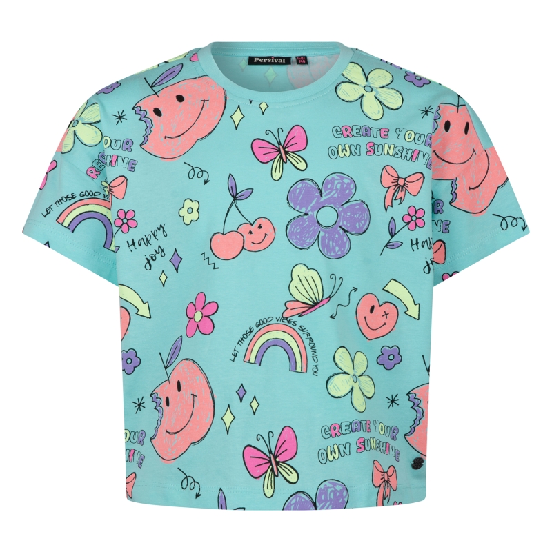 Persival 3210610 Z10030 t-shirts korte mouw Mint