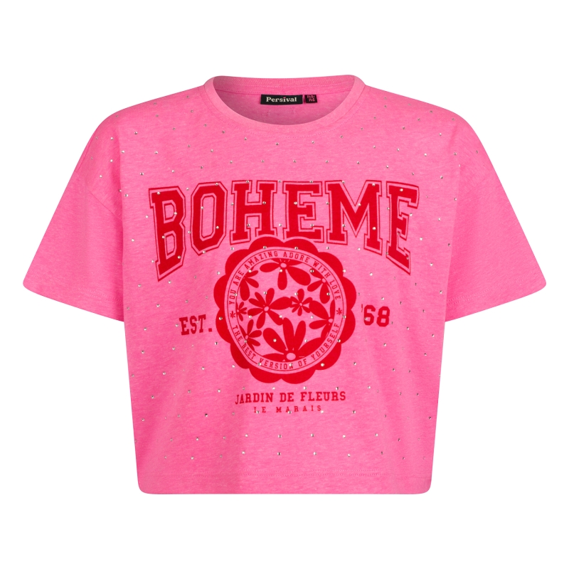 Persival 3210611 Z10048 t-shirts korte mouw Rose fel