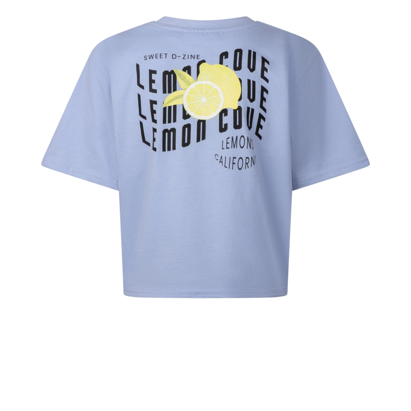 D-zine Abina Z10196 t-shirts korte mouw Pastel lila