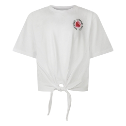 D-zine Abina Z10196 meisjes T-shirt korte mouw Wit