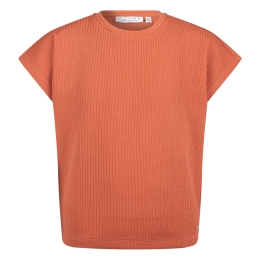 D-zine Agnetha Z10180 meisjes T-shirt korte mouw Roest