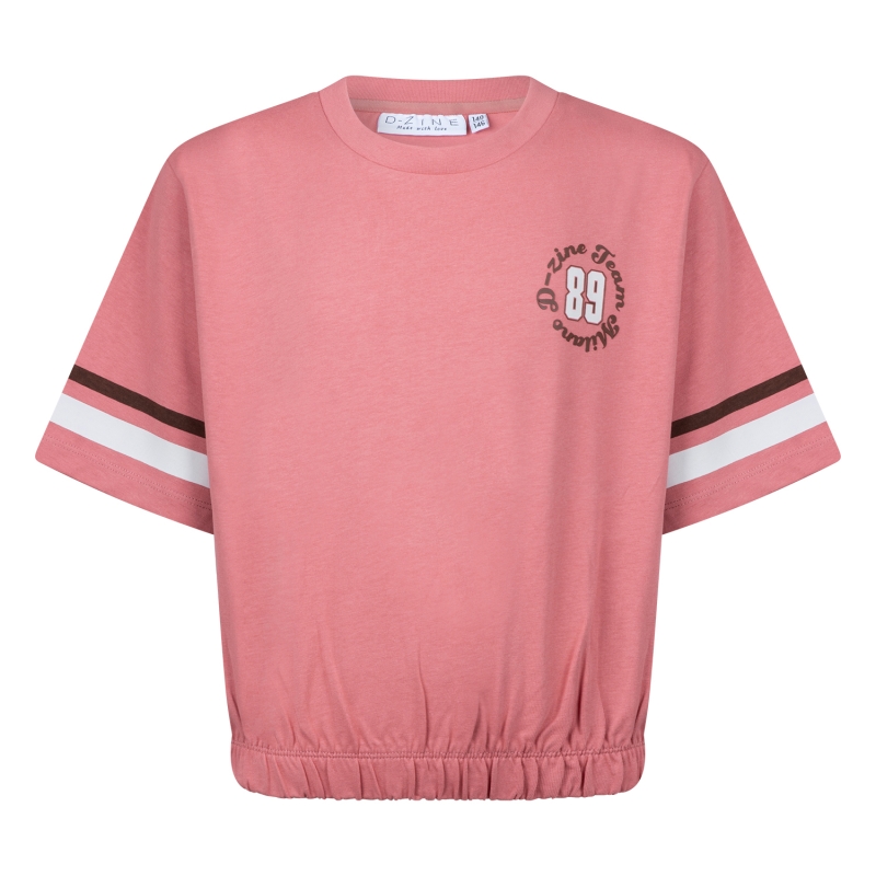 D-zine Aimee Z10176 t-shirts korte mouw Oud rose
