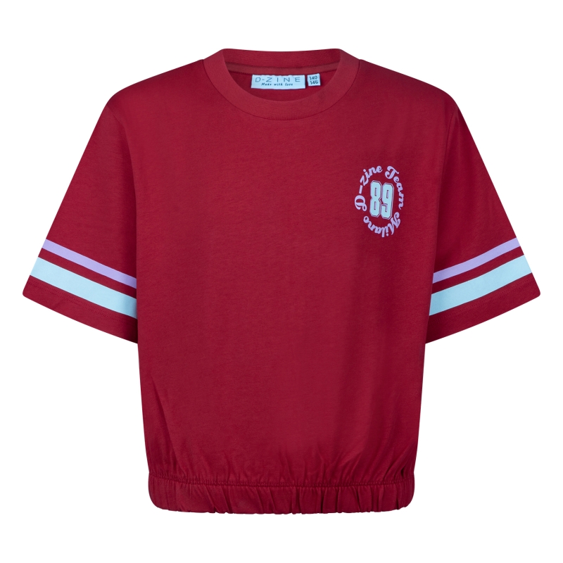 D-zine Aimee Z10176 t-shirts korte mouw Rood