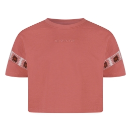 D-zine Alexa Z10177 meisjes T-shirt korte mouw Oud rose