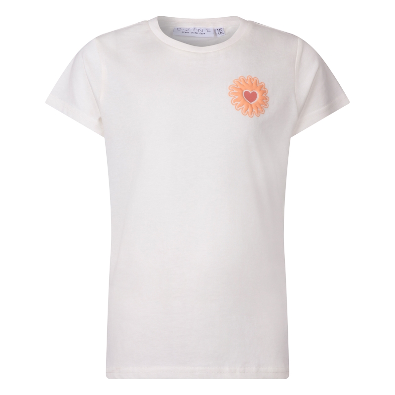 D-zine Allas B Z10195 t-shirts korte mouw Ecru