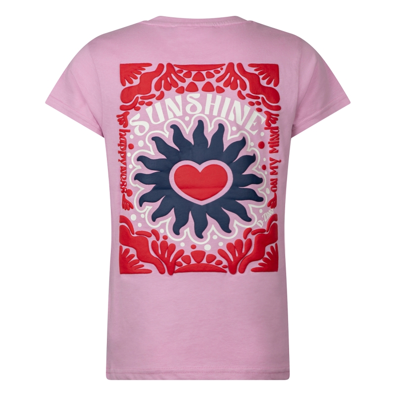 D-zine Allas B Z10195 t-shirts korte mouw Rose