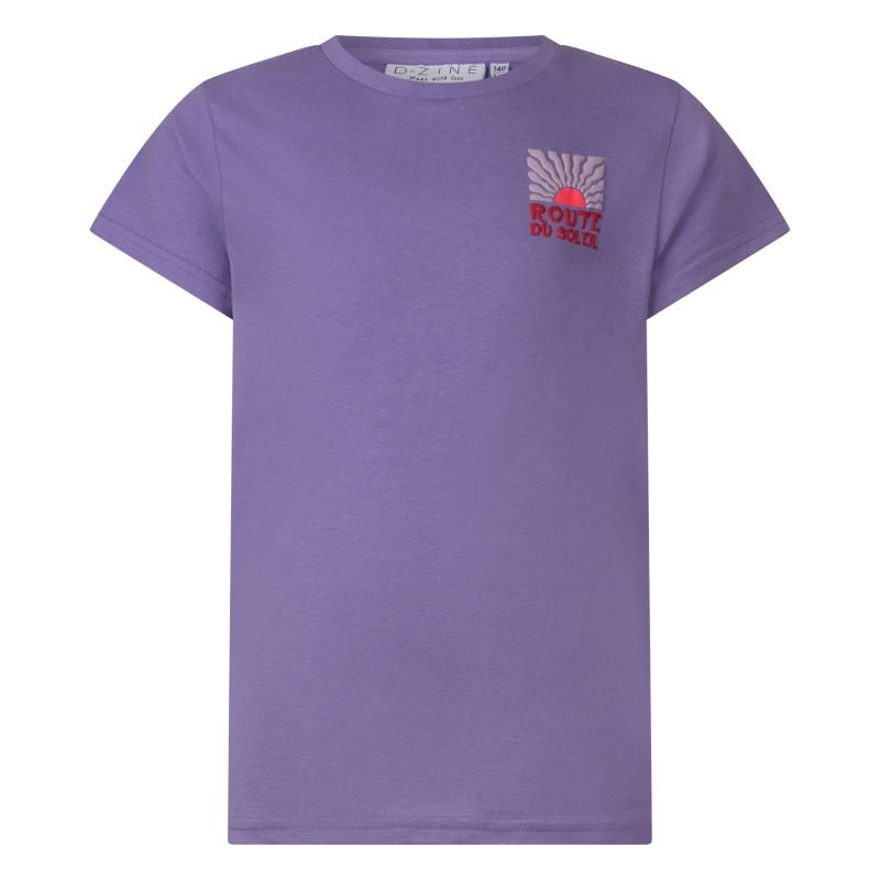 D-zine Allas Z10193 t-shirts korte mouw Lila