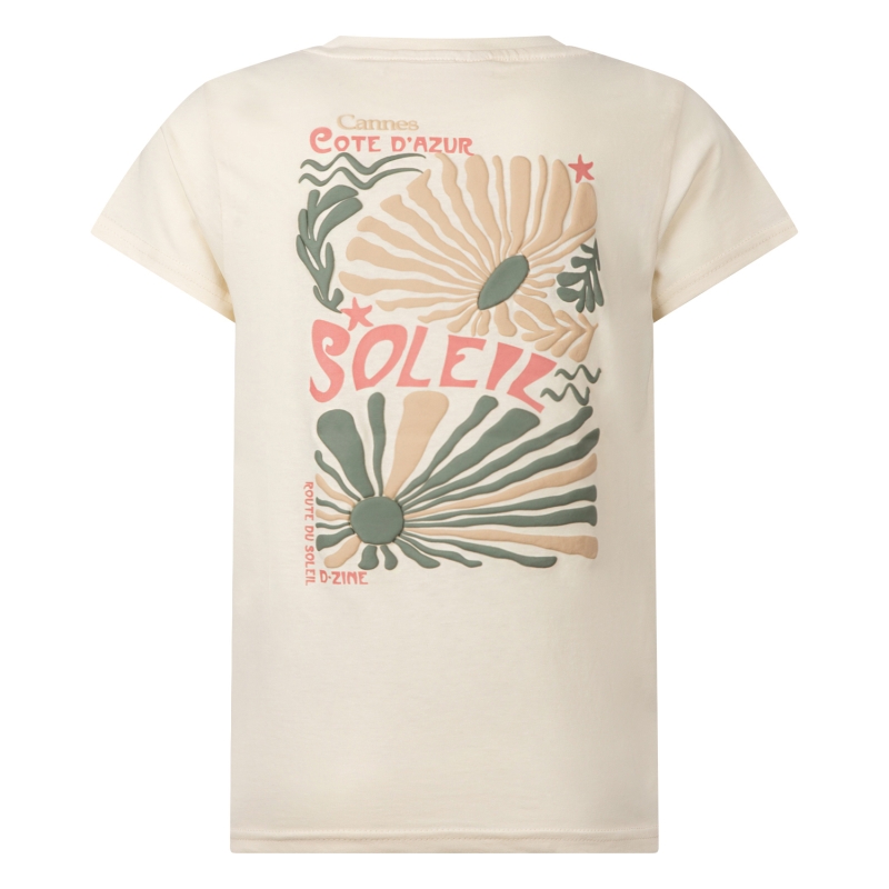 D-zine Allas Z10193 t-shirts korte mouw Ecru