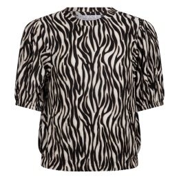 D-zine Arianne Z10183 meisjes T-shirt korte mouw Zand